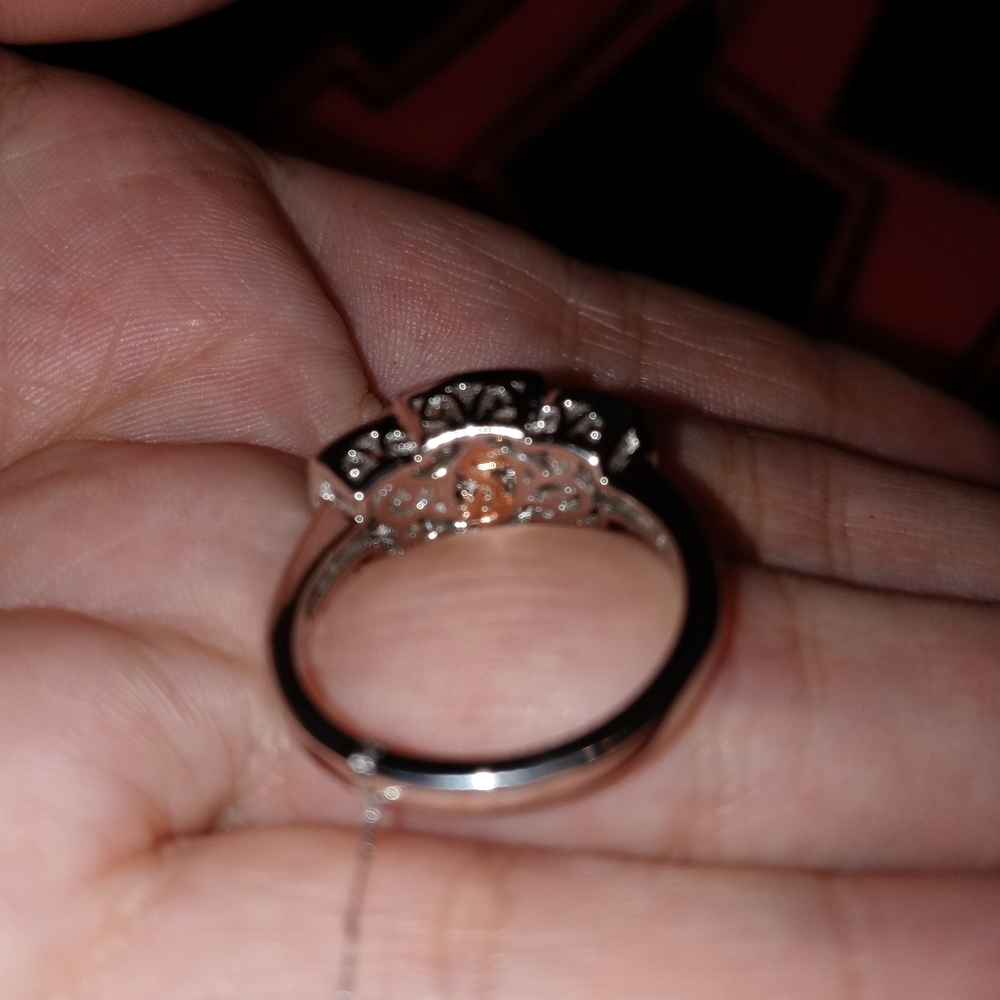 Sterling Silver Chocolate CZ Ring - Picture 13 of 13